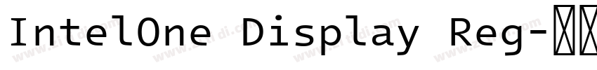 IntelOne Display Reg字体转换